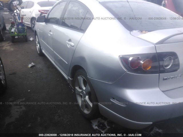 JM1BK323041157863 - 2004 MAZDA 3 S SILVER photo 6