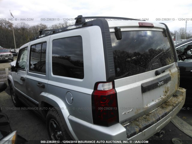 1J8HG48K96C246055 - 2006 JEEP COMMANDER Gümüş foto 3