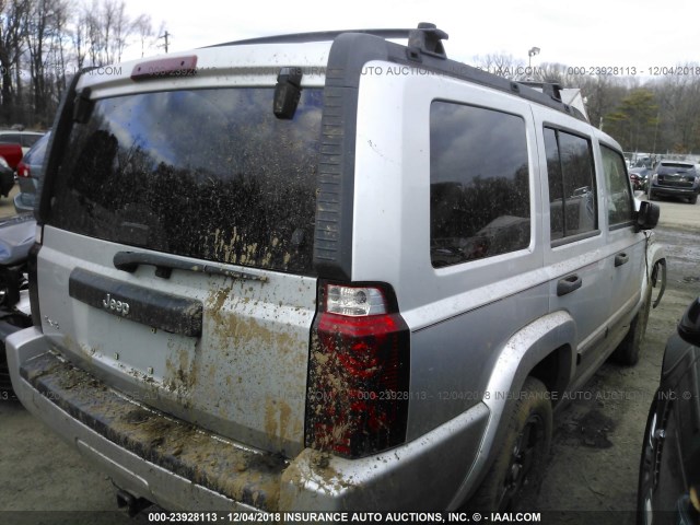 1J8HG48K96C246055 - 2006 JEEP COMMANDER Gümüş foto 4