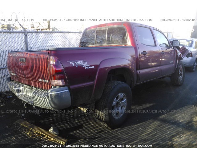 3TMLU42N06M004007 - 2006 TOYOTA TACOMA DOUBLE CAB 红色 照片 4
