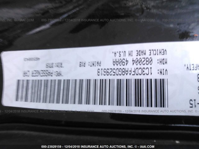 1C3CDFAA8GD529618 - 2016 DODGE DART SE BLACK photo 9