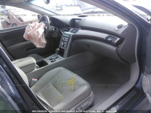 JH4KB16535C012420 - 2005 ACURA RL GRAY photo 5