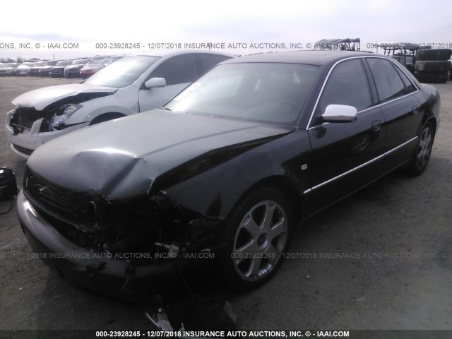 WAUGU54D01N012373 - 2001 AUDI S8 QUATTRO BLACK photo 2