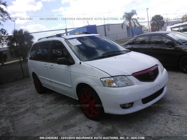 JM3LW28J820301923 - 2002 MAZDA MPV WAGON WHITE photo 1