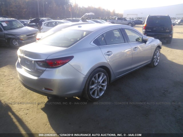 JM1GJ1V50G1415264 - 2016 MAZDA 6 TOURING SILVER photo 4