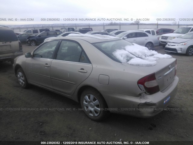 4T1BE32K44U903868 - 2004 TOYOTA CAMRY LE/XLE/SE GOLD photo 3