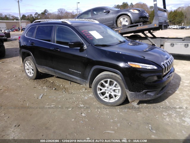 1C4PJLCX5JD604501 - 2018 JEEP CHEROKEE LATITUDE BLACK photo 1