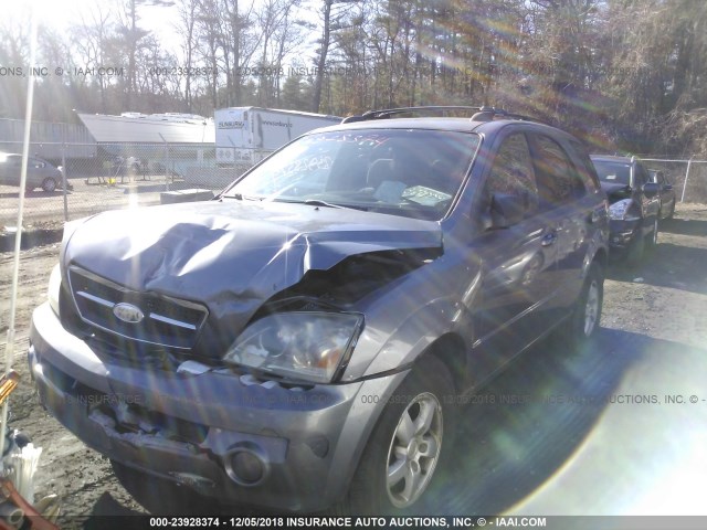 KNDJC733465528968 - 2006 KIA SORENTO EX/LX GRAY photo 2