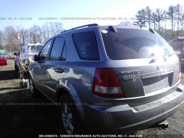 KNDJC733465528968 - 2006 KIA SORENTO EX/LX GRAY photo 3