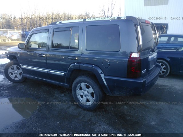 1J8HG58207C529659 - 2007 JEEP COMMANDER LIMITED BLUE photo 3