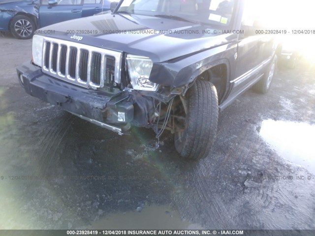 1J8HG58207C529659 - 2007 JEEP COMMANDER LIMITED BLUE photo 6