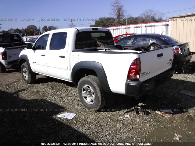 5TEJU62N28Z509619 - 2008 TOYOTA TACOMA DOUBLE CAB PRERUNNER WHITE photo 3