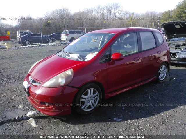 JHMGD38627S064146 - 2007 HONDA FIT S 红色 照片 2