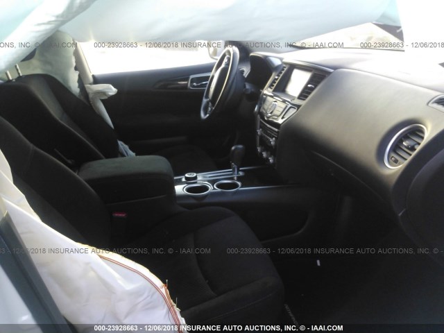 5N1AR2MM3FC651662 - 2015 NISSAN PATHFINDER S/SV/SL/PLATINUM WHITE photo 5