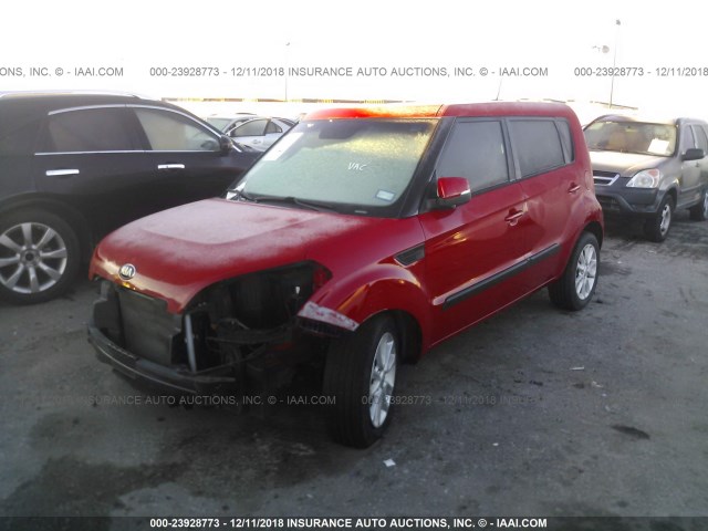 KNDJT2A68D7604757 - 2013 KIA SOUL +/!/SPORT RED photo 2