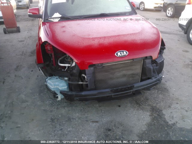 KNDJT2A68D7604757 - 2013 KIA SOUL +/!/SPORT RED photo 6