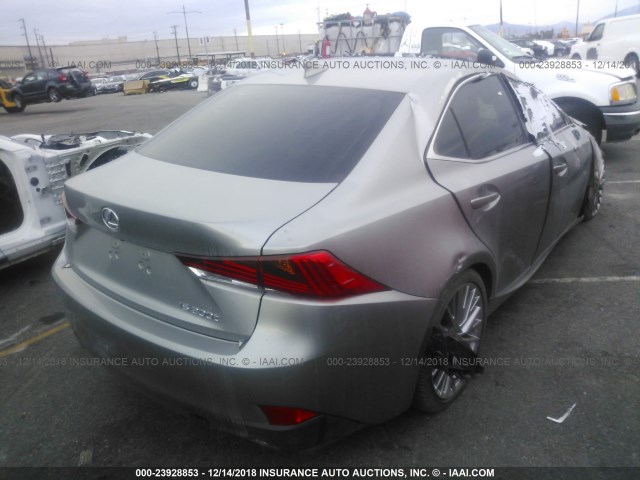 JTHBA1D29H5052764 - 2017 LEXUS IS 200T GRAY photo 4