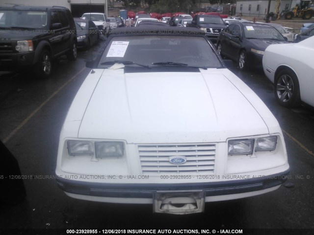 1FABP2734EF193375 - 1984 FORD MUSTANG GLX WHITE photo 6