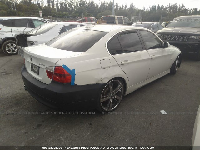 WBAVB33536PS19461 - 2006 BMW 330 I WHITE photo 4