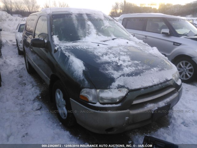 4N2ZN17T61D831153 - 2001 NISSAN QUEST GLE GREEN photo 1