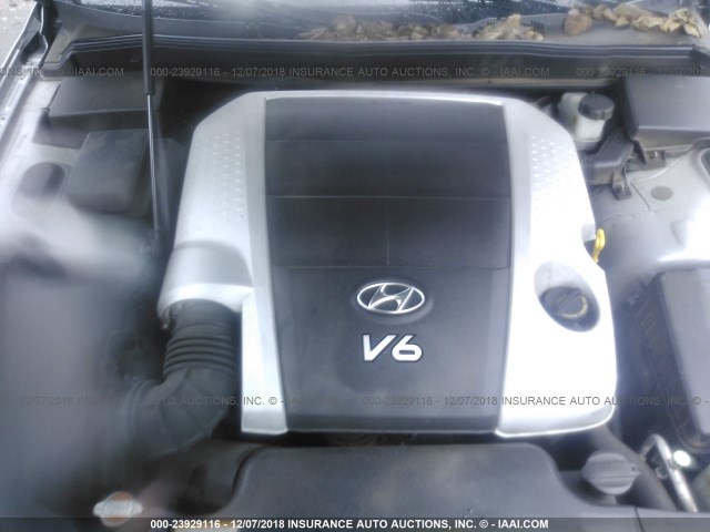 KMHGC4DE0AU084569 - 2010 HYUNDAI GENESIS 3.8L SILVER photo 10