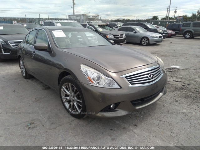 JN1CV6AP1DM300371 - 2013 INFINITI G37 BROWN photo 1