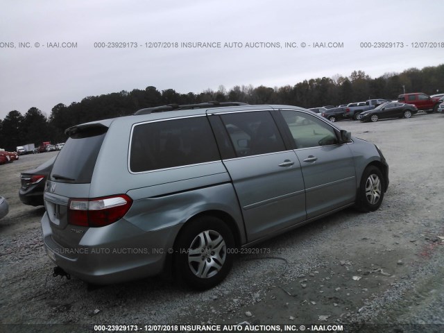 5FNRL38685B096350 - 2005 HONDA ODYSSEY EXL GREEN photo 4