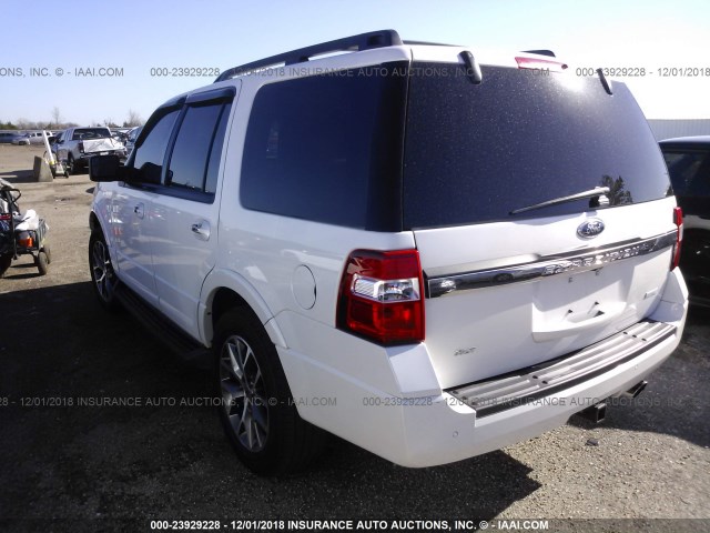 1FMJU1HT0FEF19909 - 2015 FORD EXPEDITION WHITE photo 3