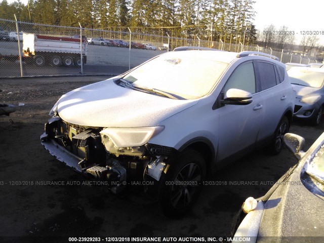 2T3RFREV5JW812728 - 2018 TOYOTA RAV4 ADVENTURE/XLE SILVER photo 2