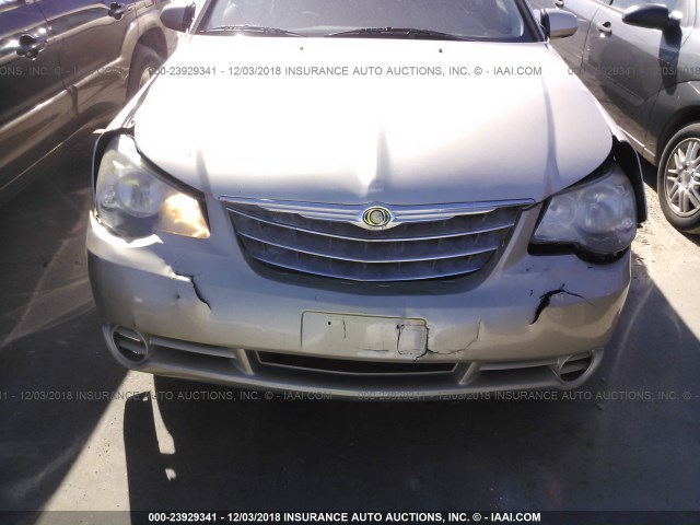 1C3CC5FB7AN145877 - 2010 CHRYSLER SEBRING LIMITED GOLD photo 6