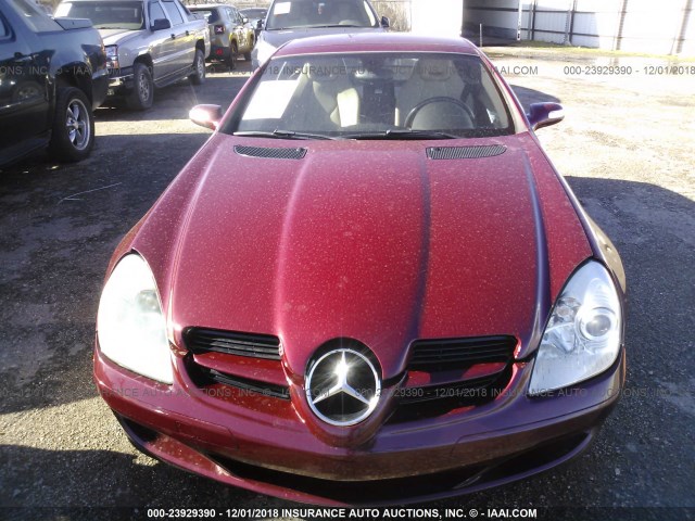 WDBWK54F07F155332 - 2007 MERCEDES-BENZ SLK 280 RED photo 6