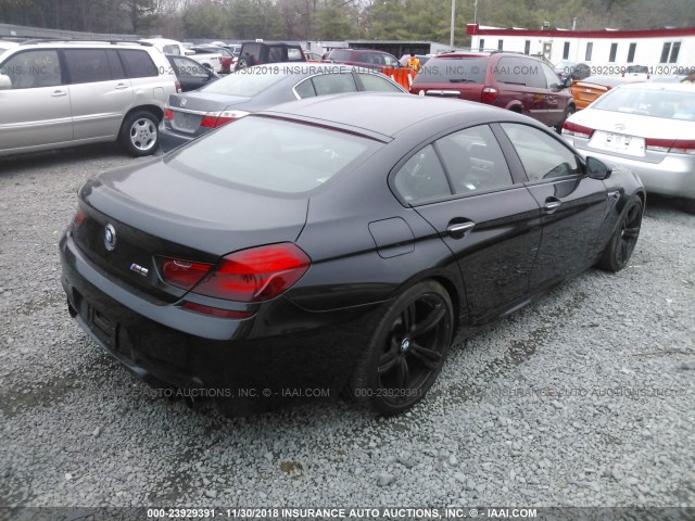 WBS6C9C5XFD467935 - 2015 BMW M6 BLACK photo 4