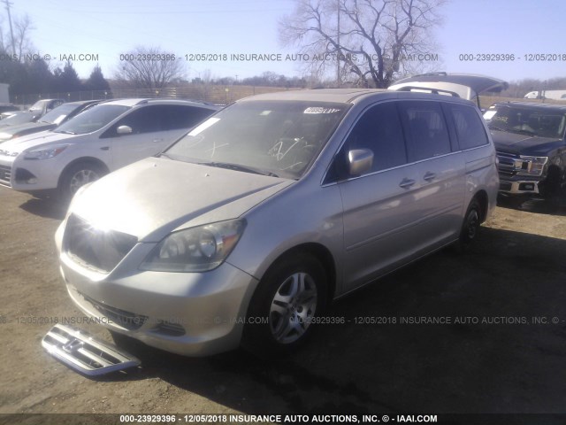 5FNRL38766B433527 - 2006 HONDA ODYSSEY EXL SILVER photo 2