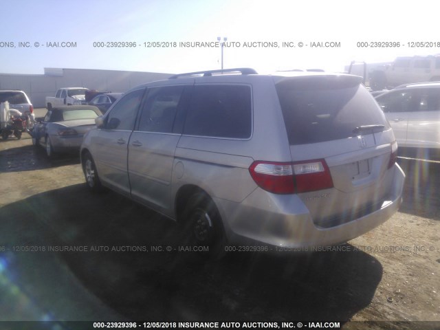 5FNRL38766B433527 - 2006 HONDA ODYSSEY EXL SILVER photo 3