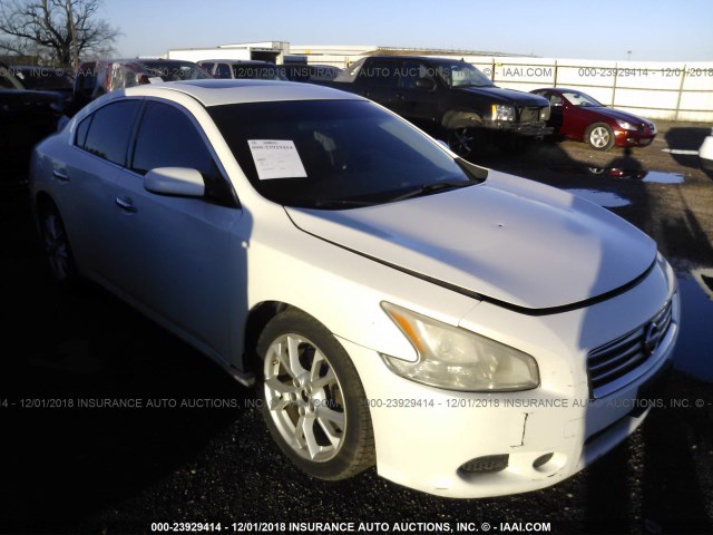 1N4AA5AP4CC816549 - 2012 NISSAN MAXIMA S/SV WHITE photo 1