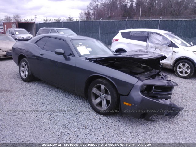 2C3CDYAG9EH214441 - 2014 DODGE CHALLENGER SXT GRAY photo 1