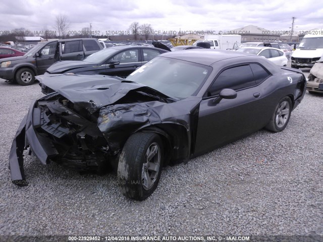 2C3CDYAG9EH214441 - 2014 DODGE CHALLENGER SXT GRAY photo 2