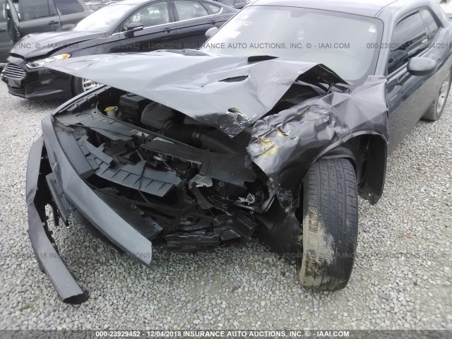 2C3CDYAG9EH214441 - 2014 DODGE CHALLENGER SXT GRAY photo 6