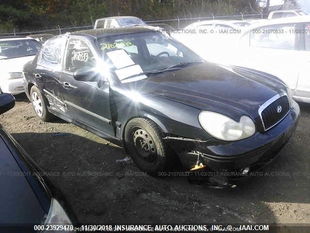 KMHWF25H94A993433 - 2004 HYUNDAI SONATA GL BLACK photo 1