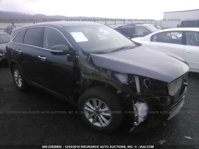 5XYPGDA51KG463824 - 2019 KIA SORENTO LX/L BLACK photo 1