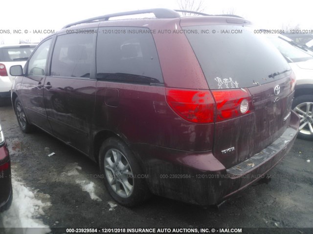 5TDZA22CX6S435329 - 2006 TOYOTA SIENNA XLE/XLE LIMITED RED photo 3