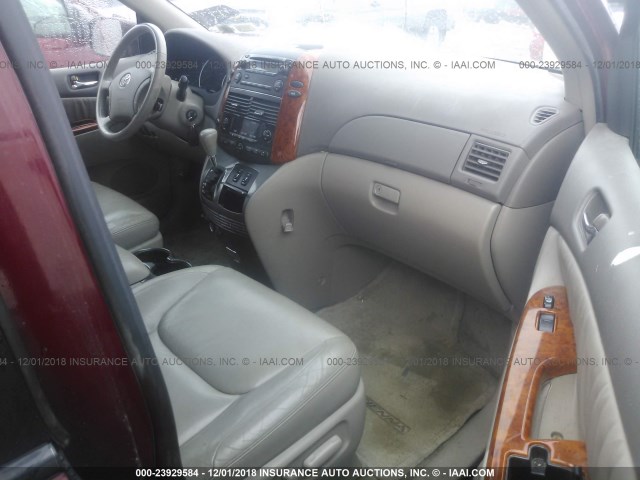 5TDZA22CX6S435329 - 2006 TOYOTA SIENNA XLE/XLE LIMITED RED photo 5