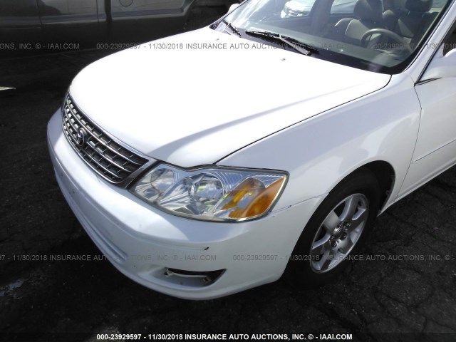 4T1BF28B9YU020417 - 2000 TOYOTA AVALON XL/XLS WHITE photo 6