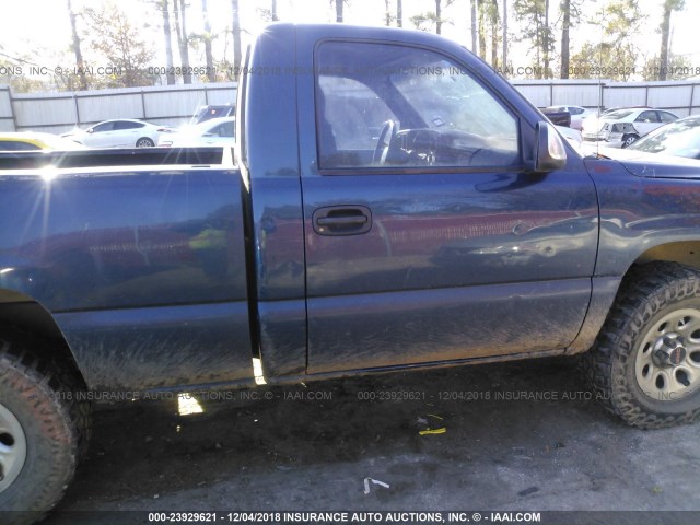 1GCEC14V9YZ263393 - 2000 CHEVROLET SILVERADO C1500 BLUE photo 6