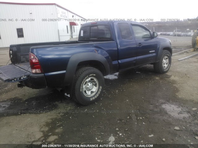 5TEUX42N08Z483031 - 2008 TOYOTA TACOMA ACCESS CAB ლურჯი ფოტო 4