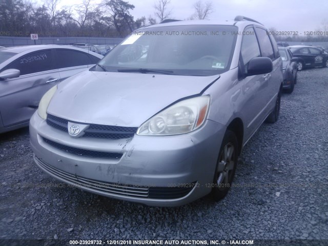 5TDZA23C74S116143 - 2004 TOYOTA SIENNA CE/LE GRAY photo 2