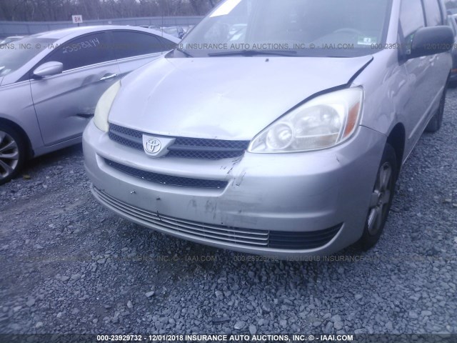 5TDZA23C74S116143 - 2004 TOYOTA SIENNA CE/LE GRAY photo 6