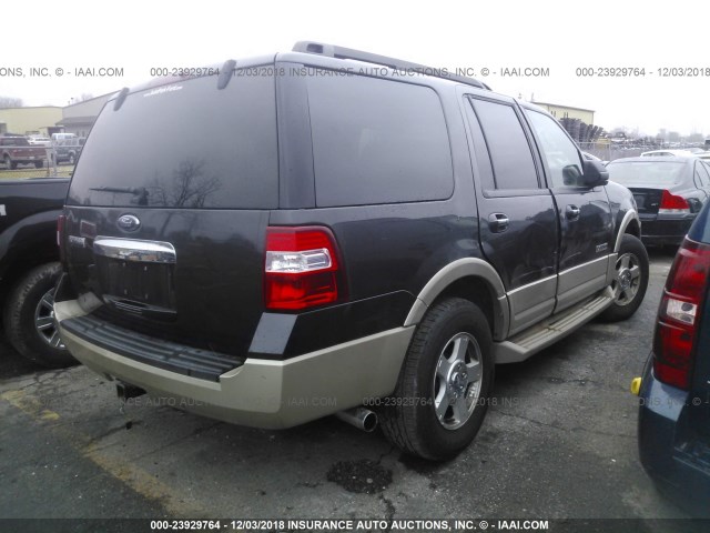 1FMFU185X7LA65916 - 2007 FORD EXPEDITION EDDIE BAUER GRAY photo 4