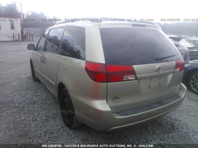 5TDZA23C04S012397 - 2004 TOYOTA SIENNA CE/LE BEIGE photo 3