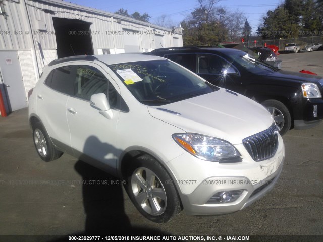 KL4CJFSBXFB210978 - 2015 BUICK ENCORE WHITE photo 1